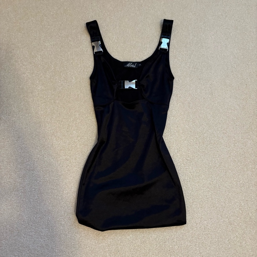 Motel Black Mini Dress